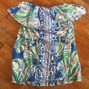 Lilly Pulitzer Strapless Top SZ XS